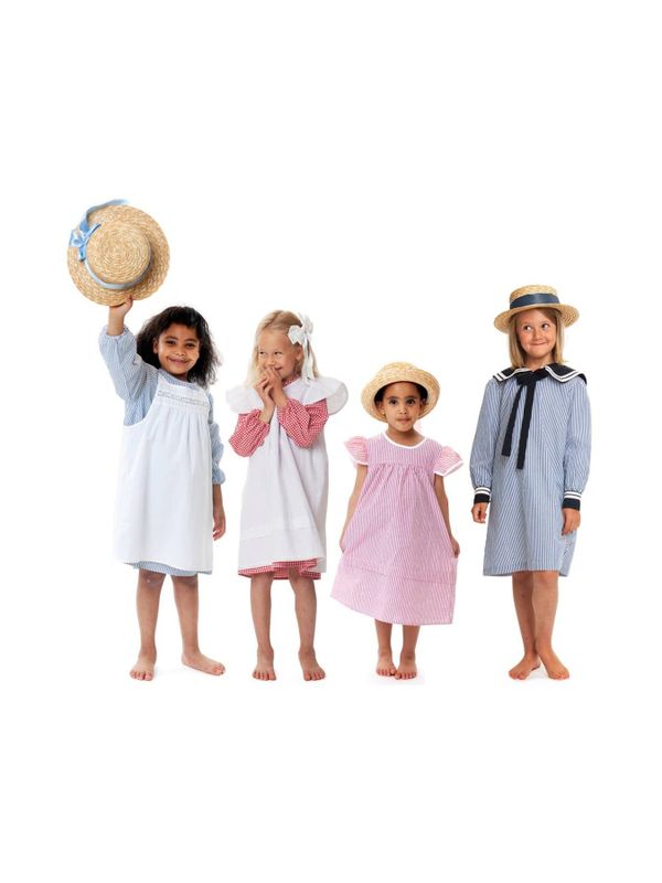 Straw hat Madicken/Mardie Flat - White