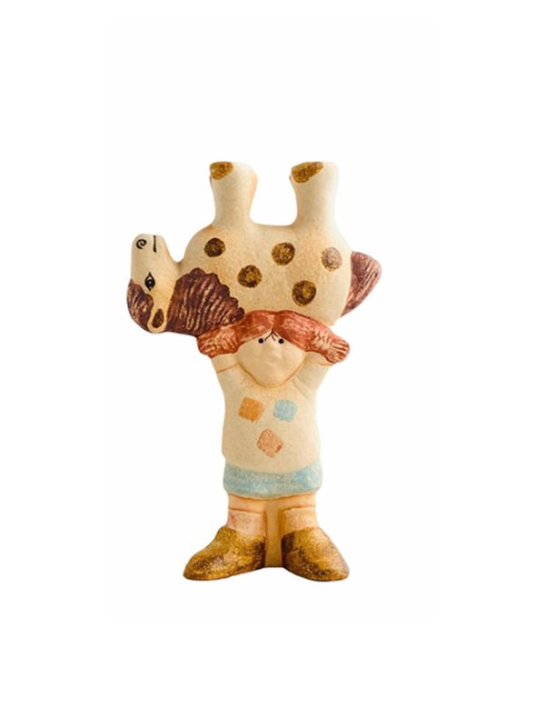 Lisa Larson Ceramic figurine - Pippi lifts the horse