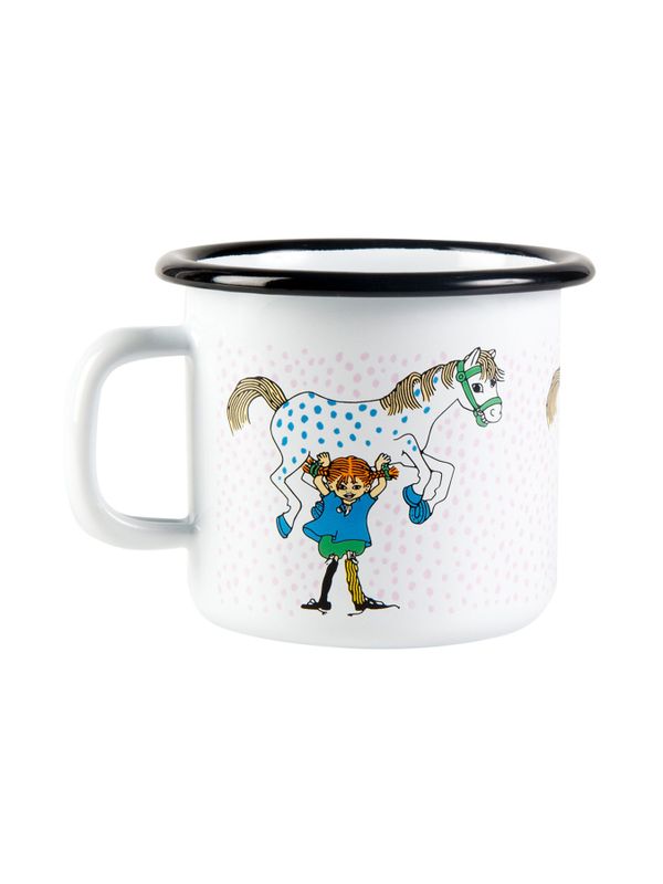 Enamel mug Pippi and The Horse 0.25 l