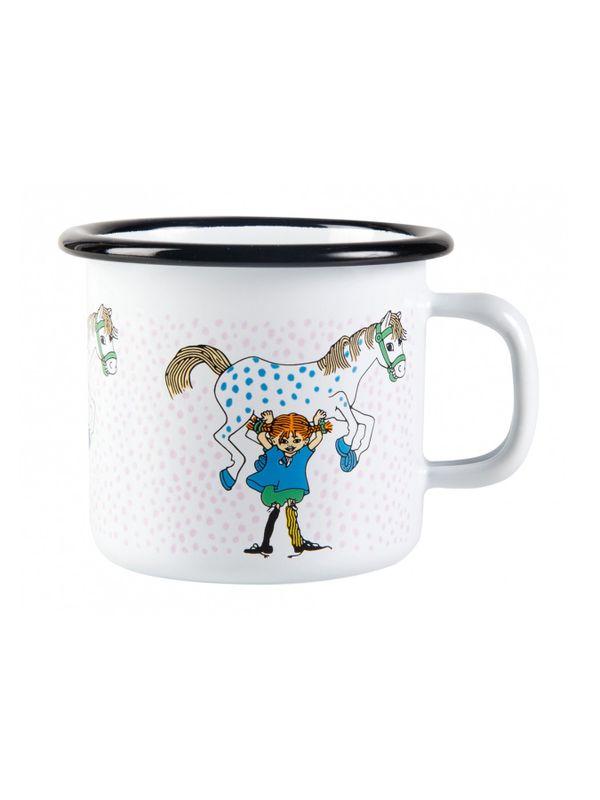 Enamel mug Pippi and The Horse 0.25 l