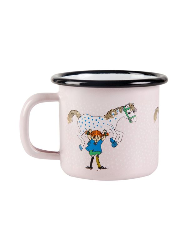 Enamel mug Pippi and The Horse 0.15 l