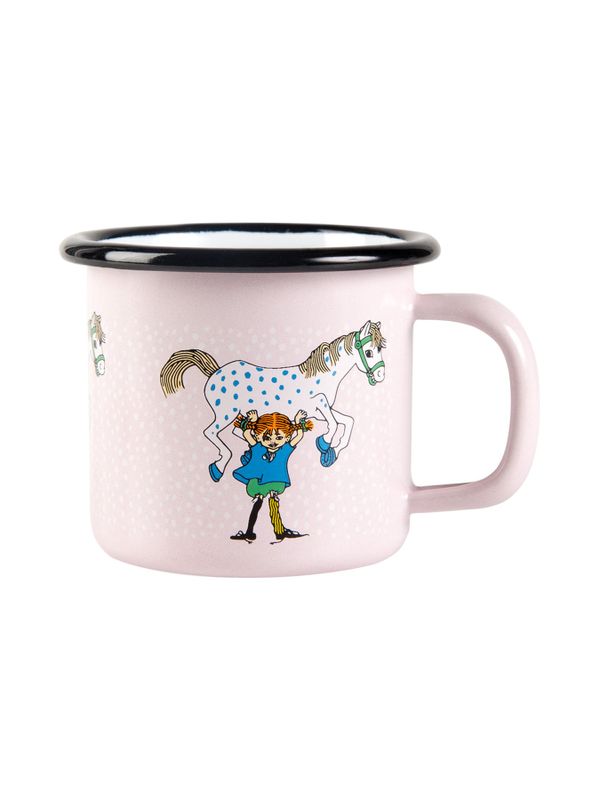 Enamel mug Pippi and The Horse 0.15 l