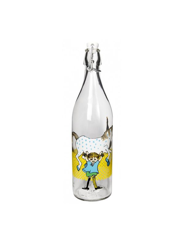 Glass bottle Pippi Longstocking 1 l