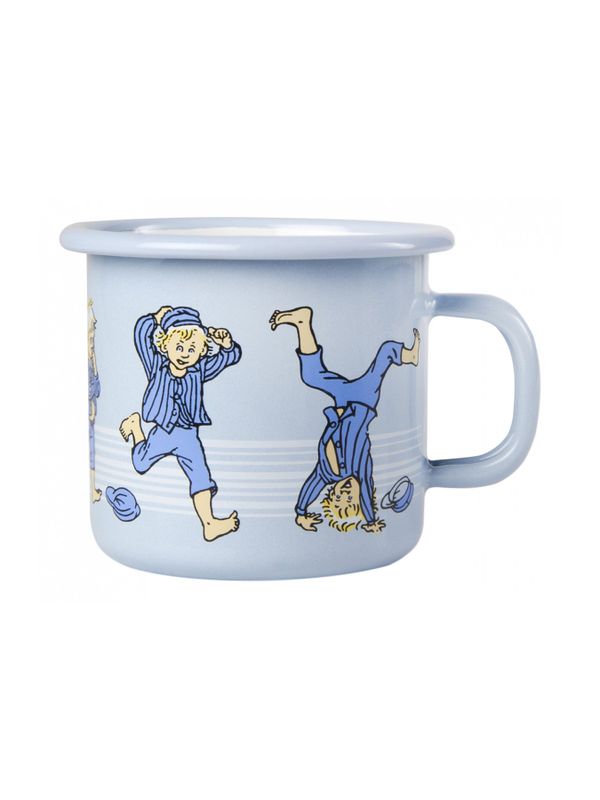 Enamel mug Emil in Lönneberga Blue 0.25 l