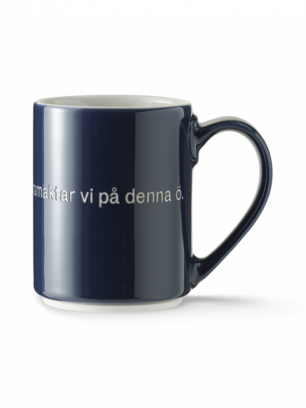 Mug Utan snus i två dagar Blue-black