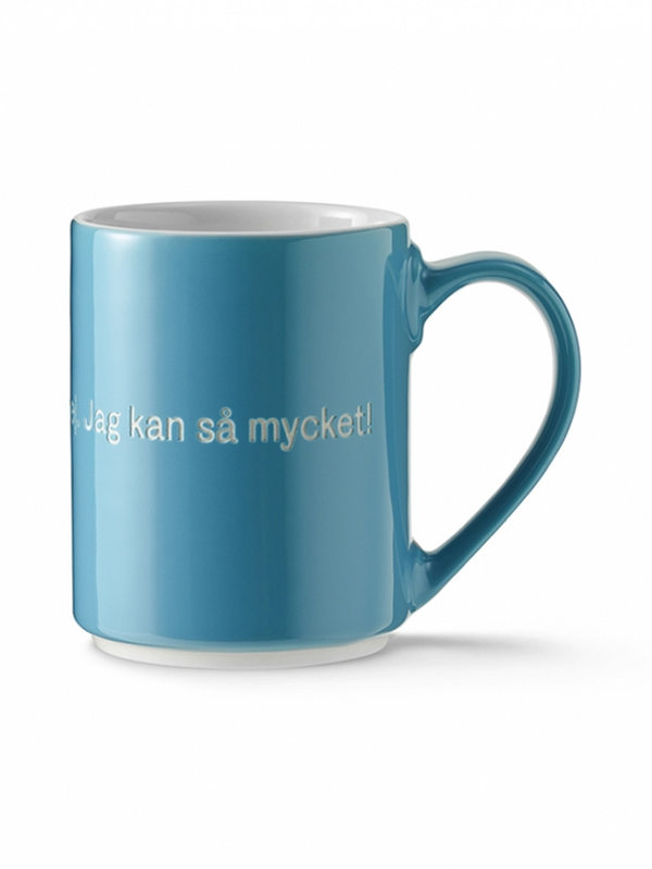 Mug Det är konstigt med mig Turkos