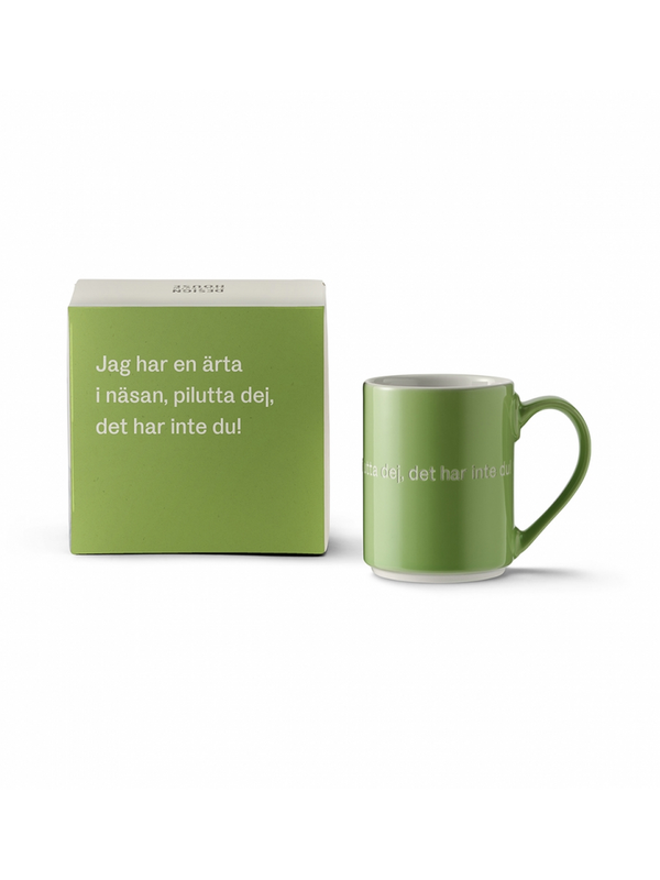 Mug Jag har en ärta i näsan Green