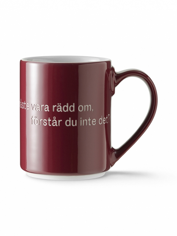 Mug “Livet är en sak som...” Burgundy