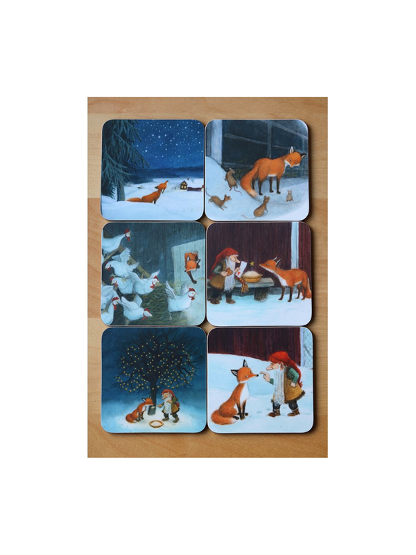 Coasters Tomten and the Fox