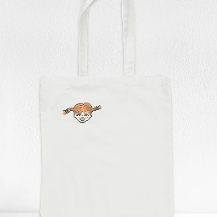 Broderiset - Tygkasse Pippi Långstrump