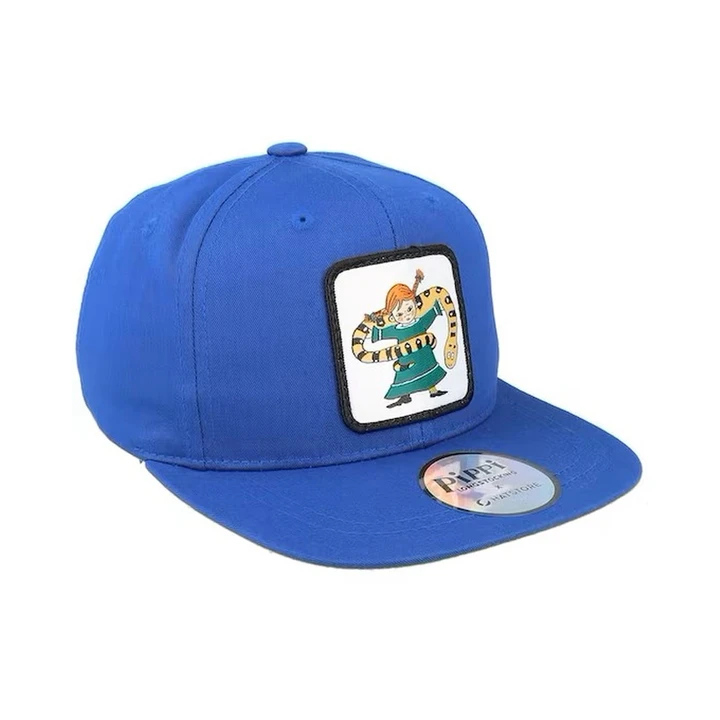 Kinder Cap „Pippi und die Schlange“ -  Blau, Snapback