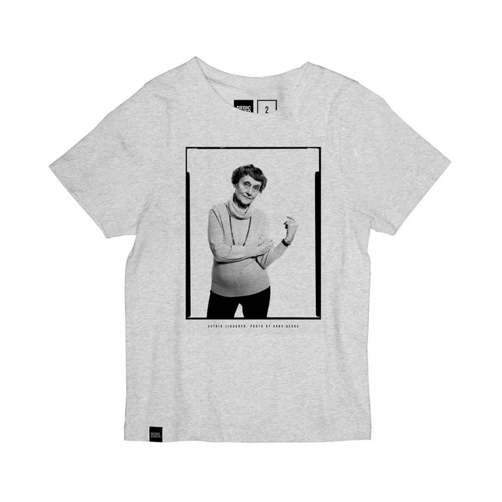 T-shirt Astrid Lindgren, baby - Grey