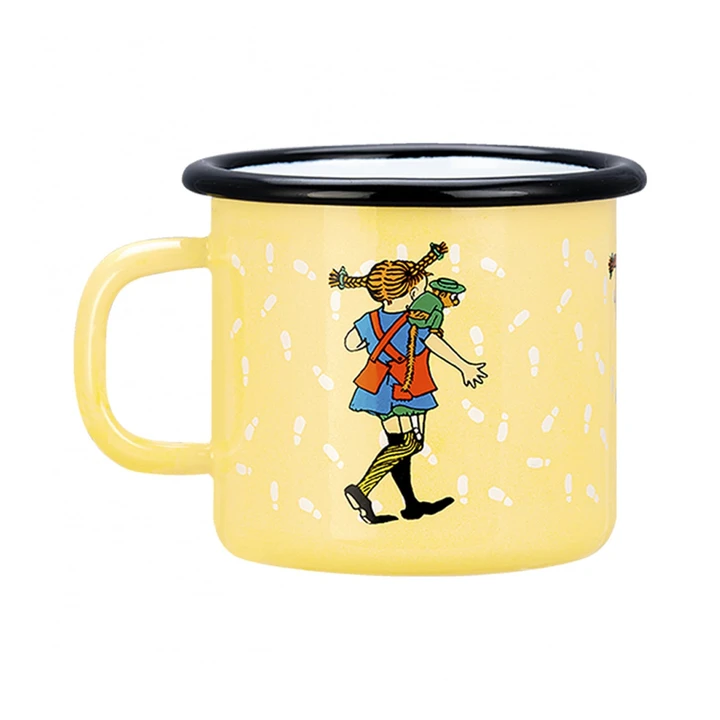 Emaljmugg Pippi Fotsteg 2,5 dl