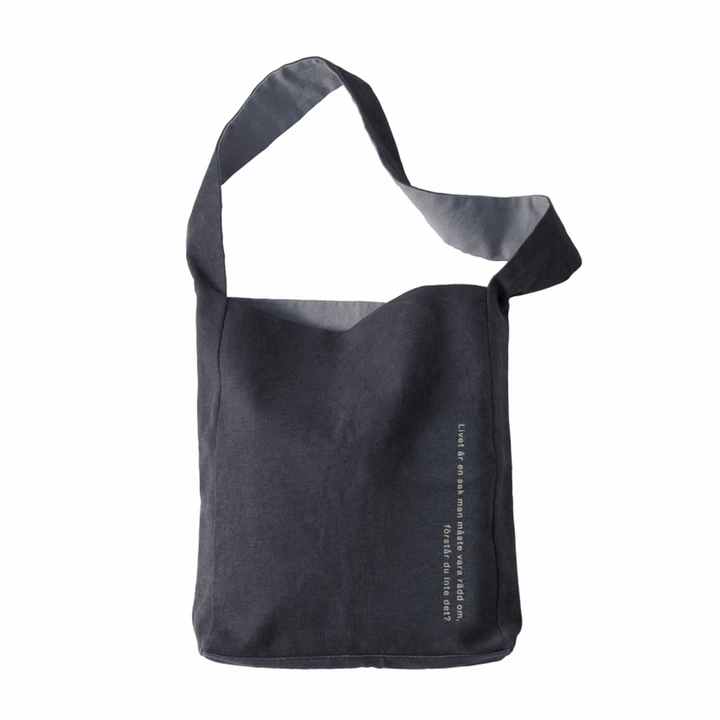 Canvas bag Life is something you have to...