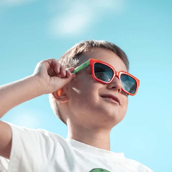 Sunglasses Pippi Longstocking Red/Green