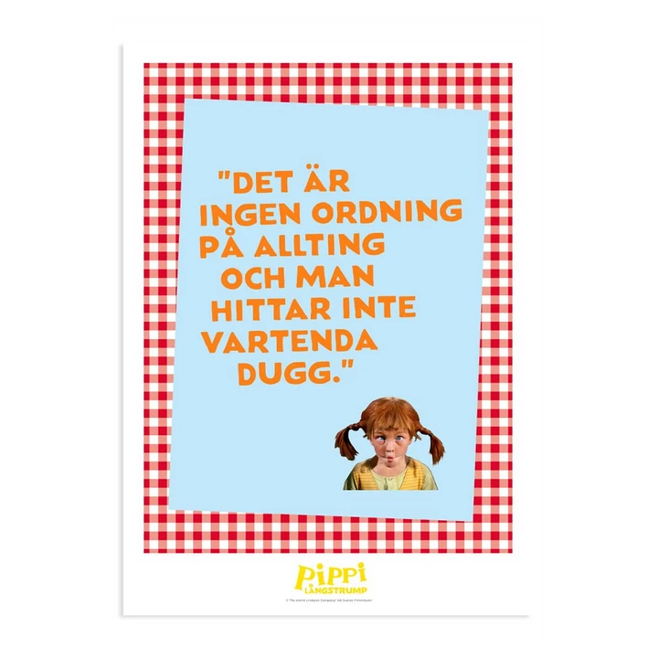 Poster Pippi Longstocking - Ingen ordning