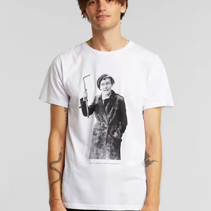 Adult T-shirt Astrid Lindgren - White