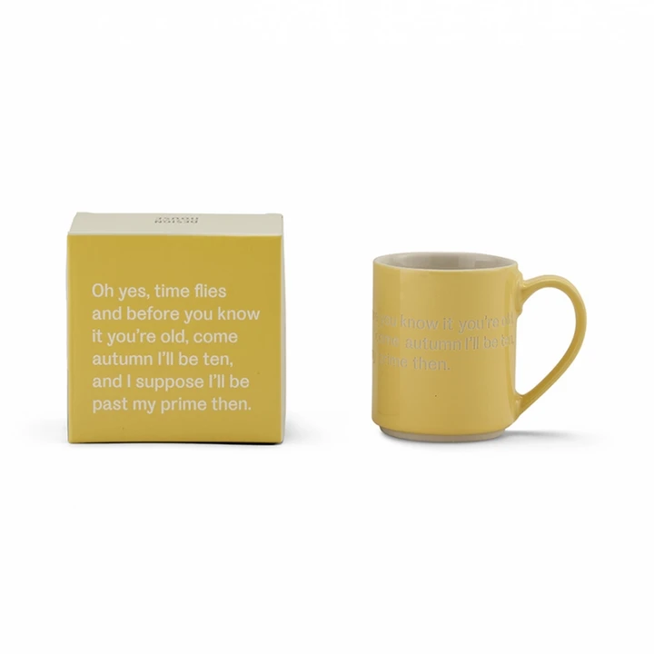 Mug - Oh yes, time flies (Yellow)