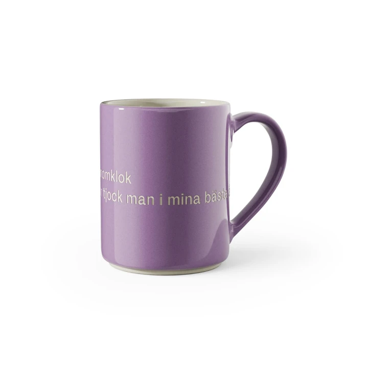 Tasse - Jag är en vacker och genomklok man - Lila