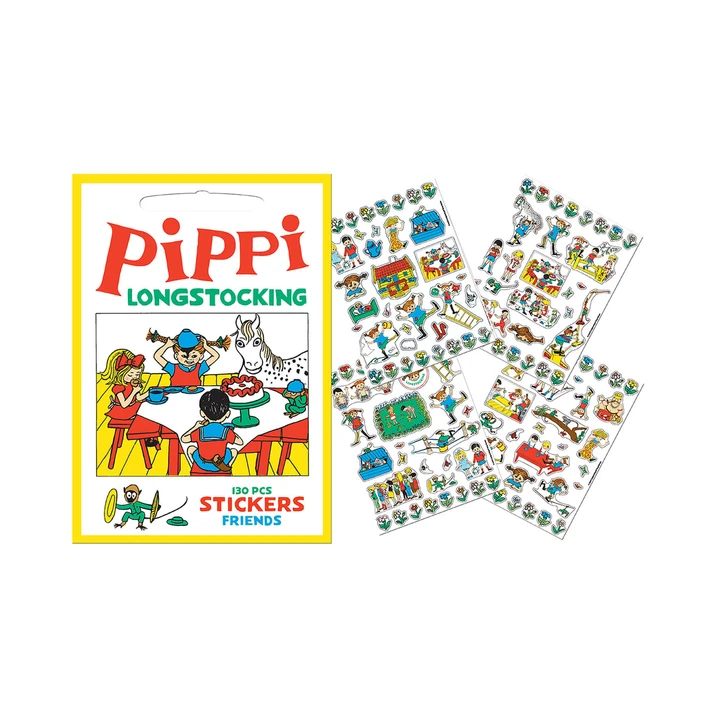 Stickers Pippi and Friends 130 pcs