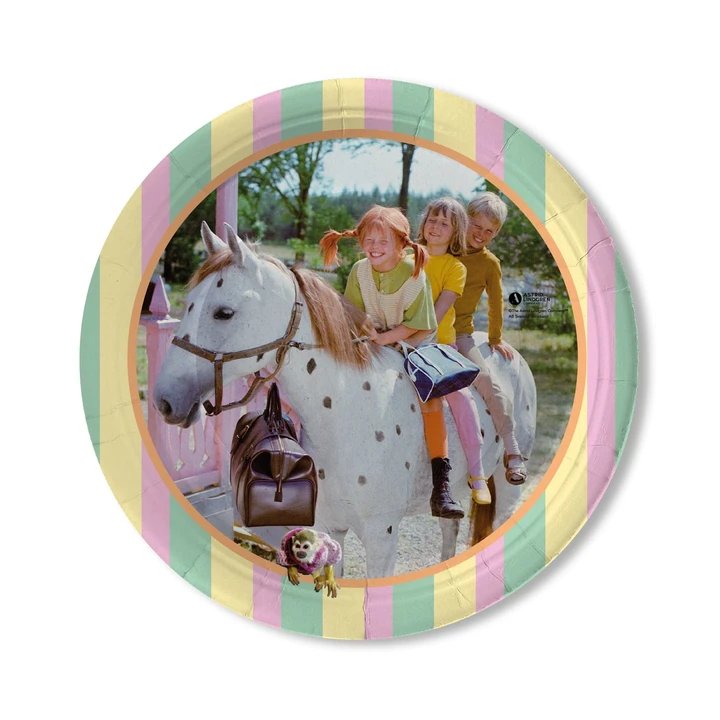 Pappteller Pippi Langstrumpf