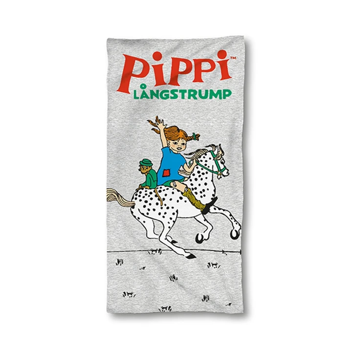 Badetuch Pippi Langstrumpf - Grau