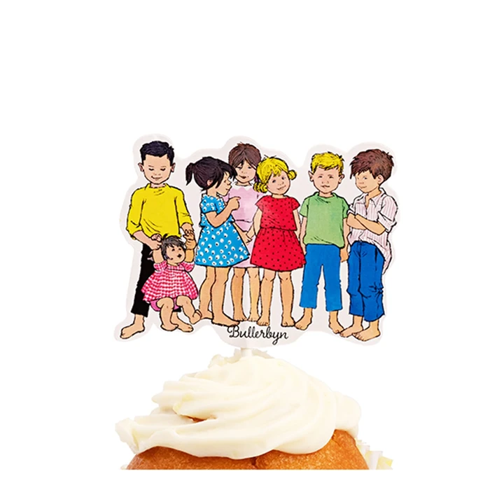 Cake toppers Children of Noisy Village 8-pcs