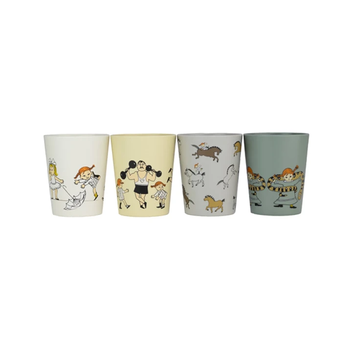 Sammeltassen Pippi Langstrumpf – 4er-Pack