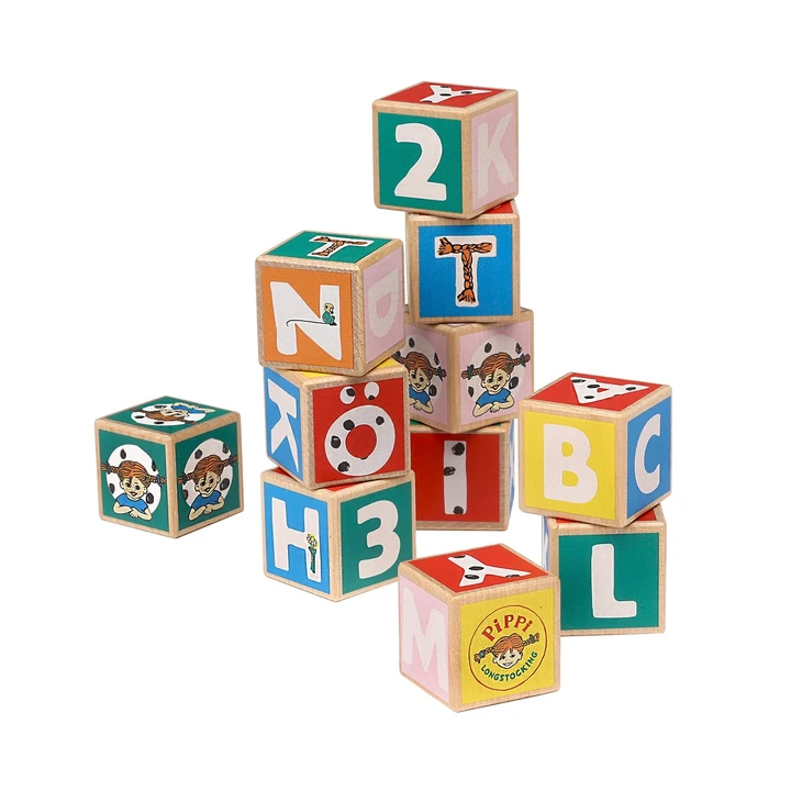 Pippi Longstocking Letter Blocks - 36 pcs