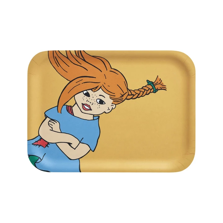 Tray Pippi Longstocking 27x20 cm - Yellow
