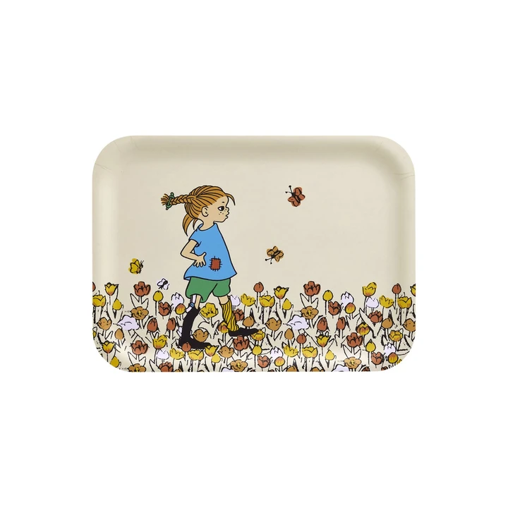 Pippi Langstrumpf Tablett Beige – 27 x 20 cm