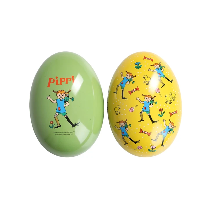 Pippi Langstrumpf Osterei 15 cm - Gelb/Grün