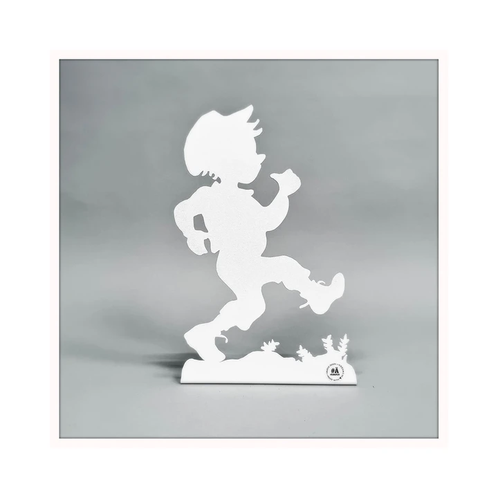 Michel aus Lönneberga Metall-Silhouette - Weiß