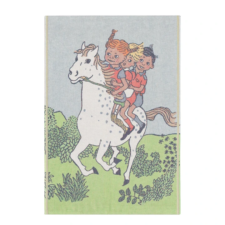 Pippi Babydecke Reitszene 72 x 105 cm – Mehrfarbig