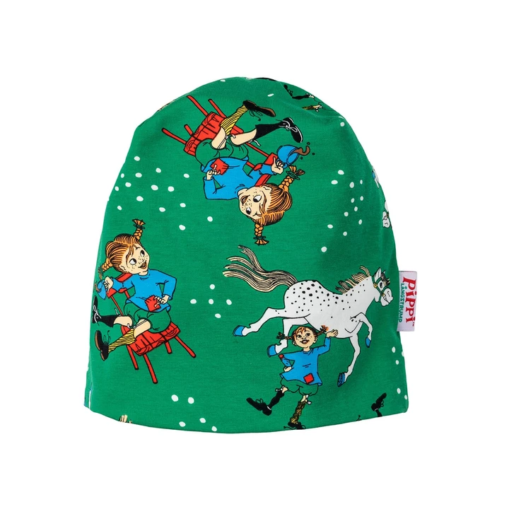 Pippi Langstrumpf Mütze - Grün