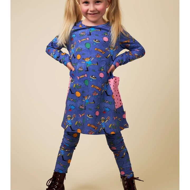 Pippi Langstrumpf Kleid - Jeansblau
