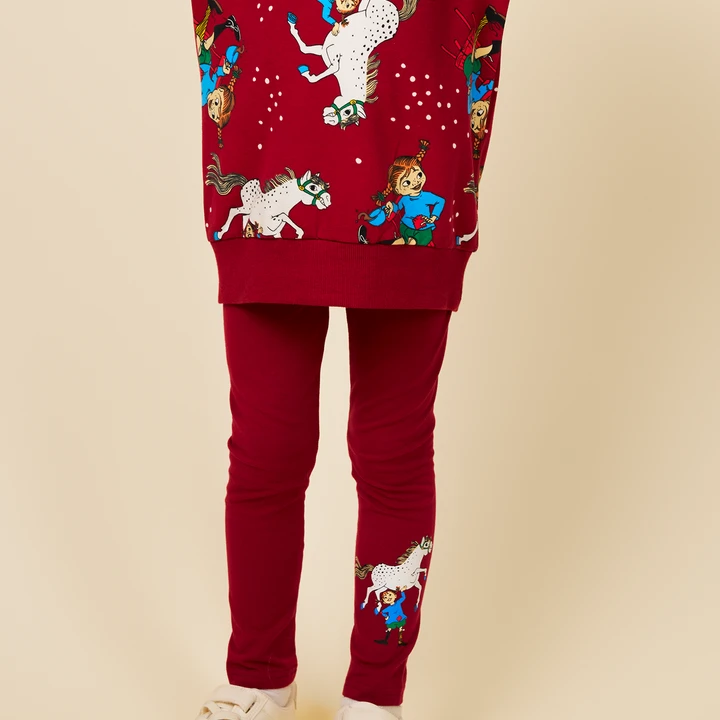Pippi Langstrumpf Leggings - Rot