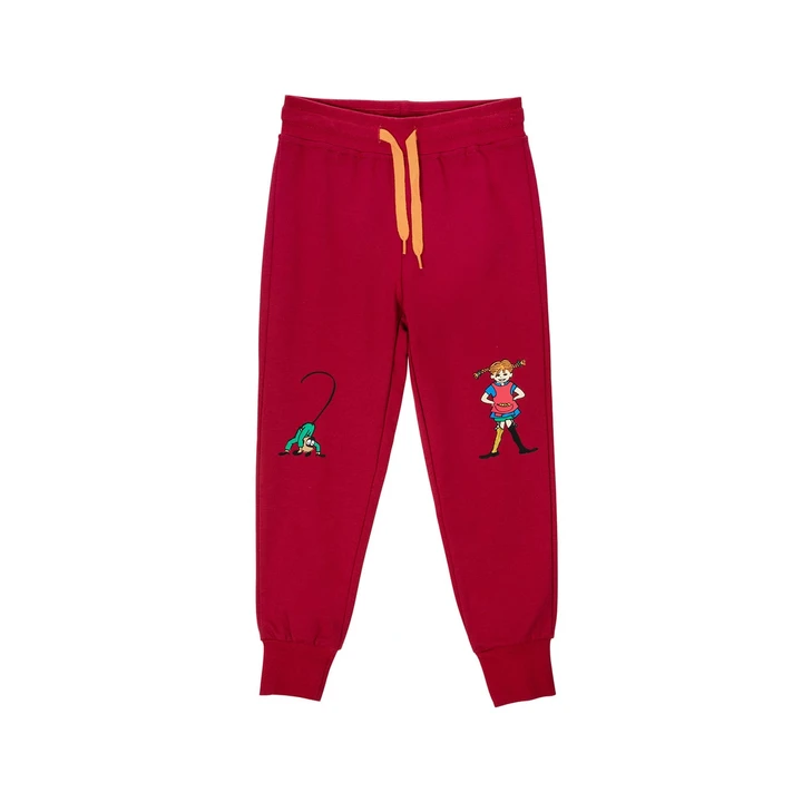 Pippi Langstrumpf Sweathose - Rot