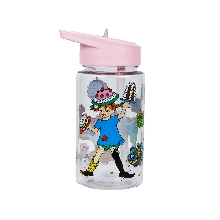 Pippi Langstrumpf Trinkflasche 550 ml – Rosa