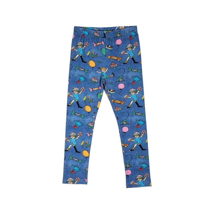 Leggings Pippi Langstrumpf - Jeansblau