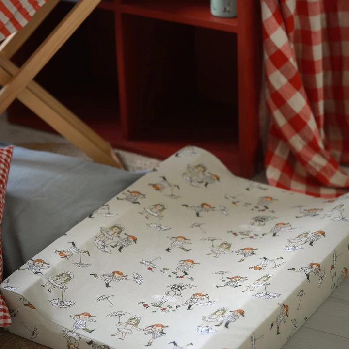 Wickelauflage Pippi Langstrumpf - Beige