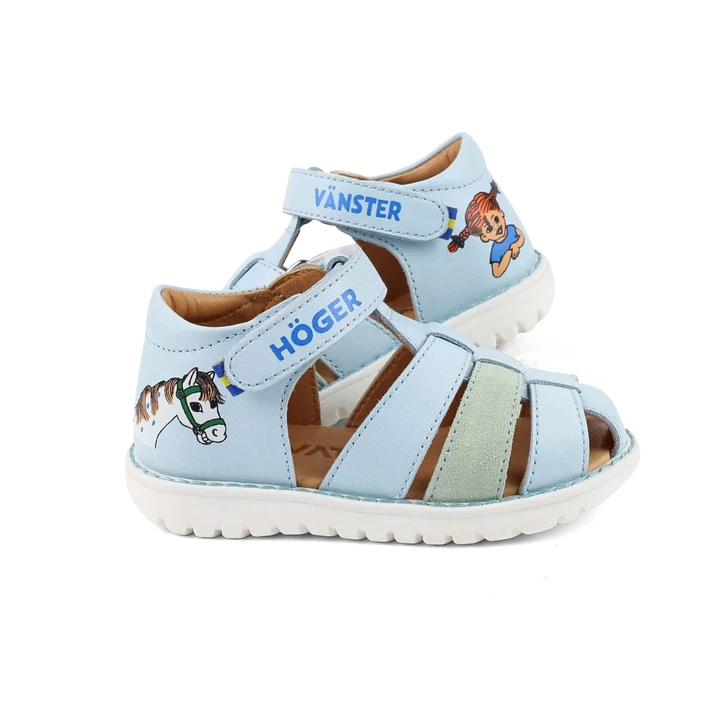 Sandalen Pippi Langstrumpf – Hellblau