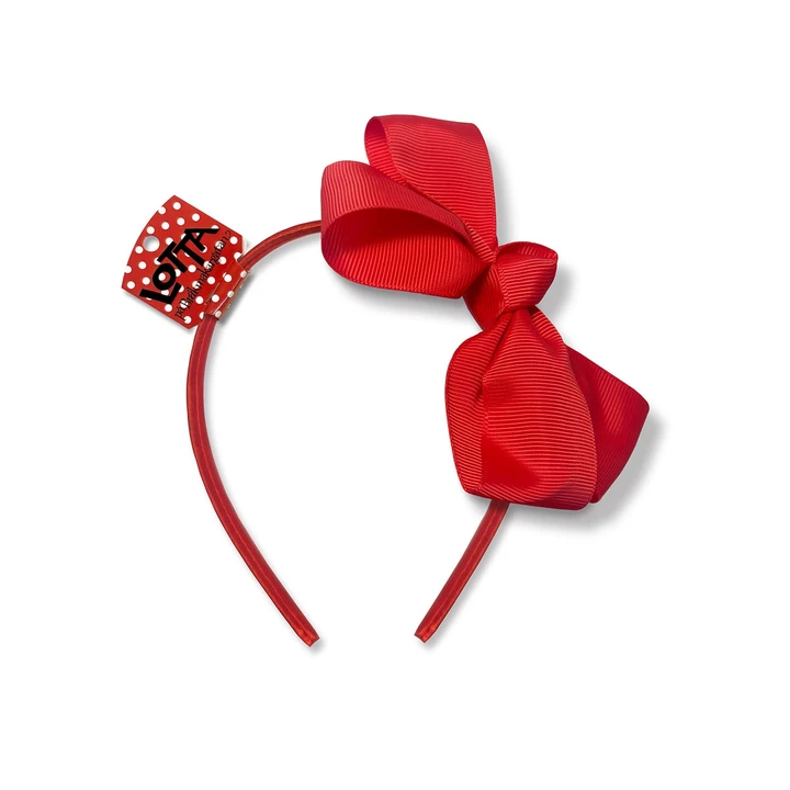 Headband with bow - Red