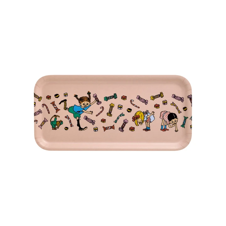 Tablett Pippi Langstrumpf Rosa – 27 x 13 cm