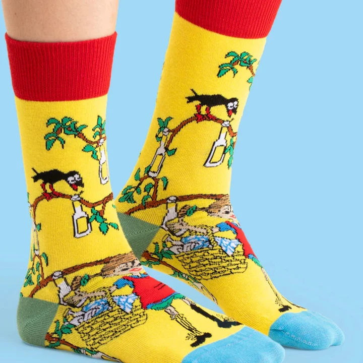 Socks Pippi Longstocking - Adult - Yellow