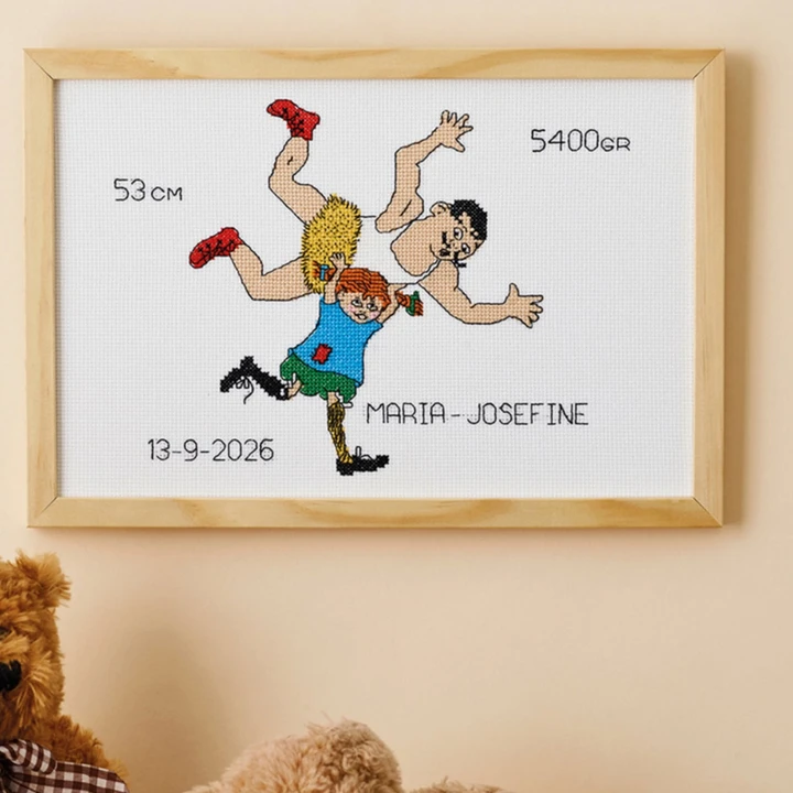 Stick-Set Pippi Langstrumpf - Geburtsdaten