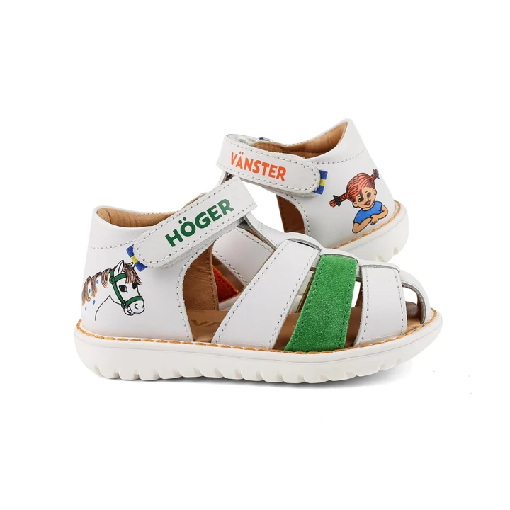 Sandalen Pippi Langstrumpf – Weiß