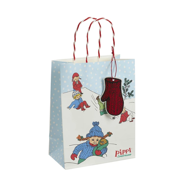 Geschenktüte Pippi Langstrumpf Mittel - Hellblau