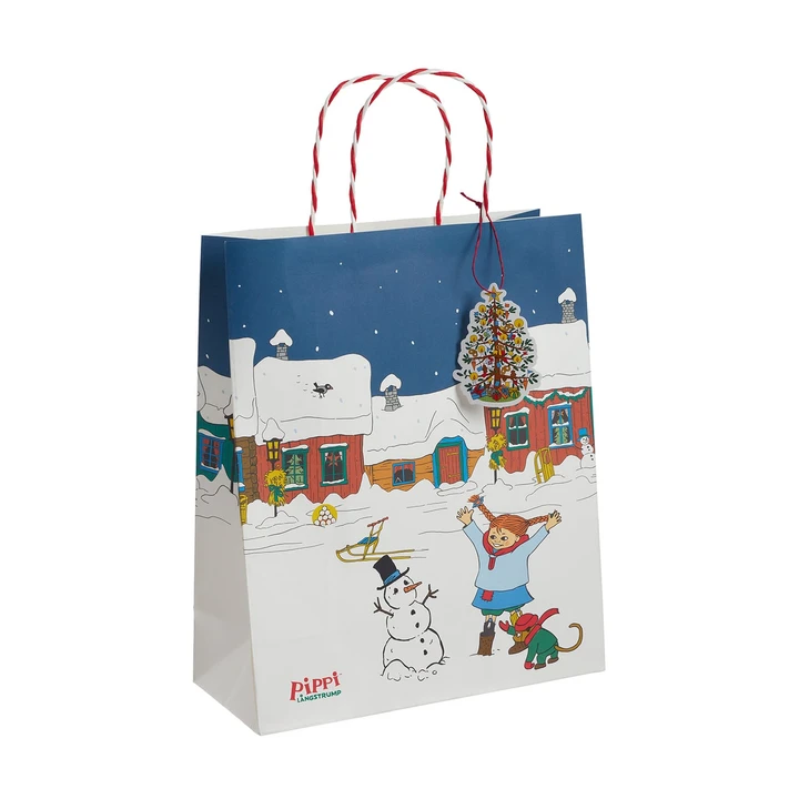 Geschenktüte Pippi Langstrumpf Groß - Dunkelblau