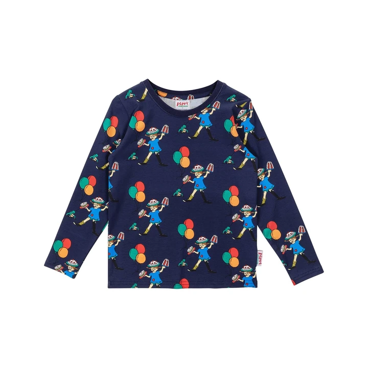 Shirt Pippi Langstrumpf - Blau